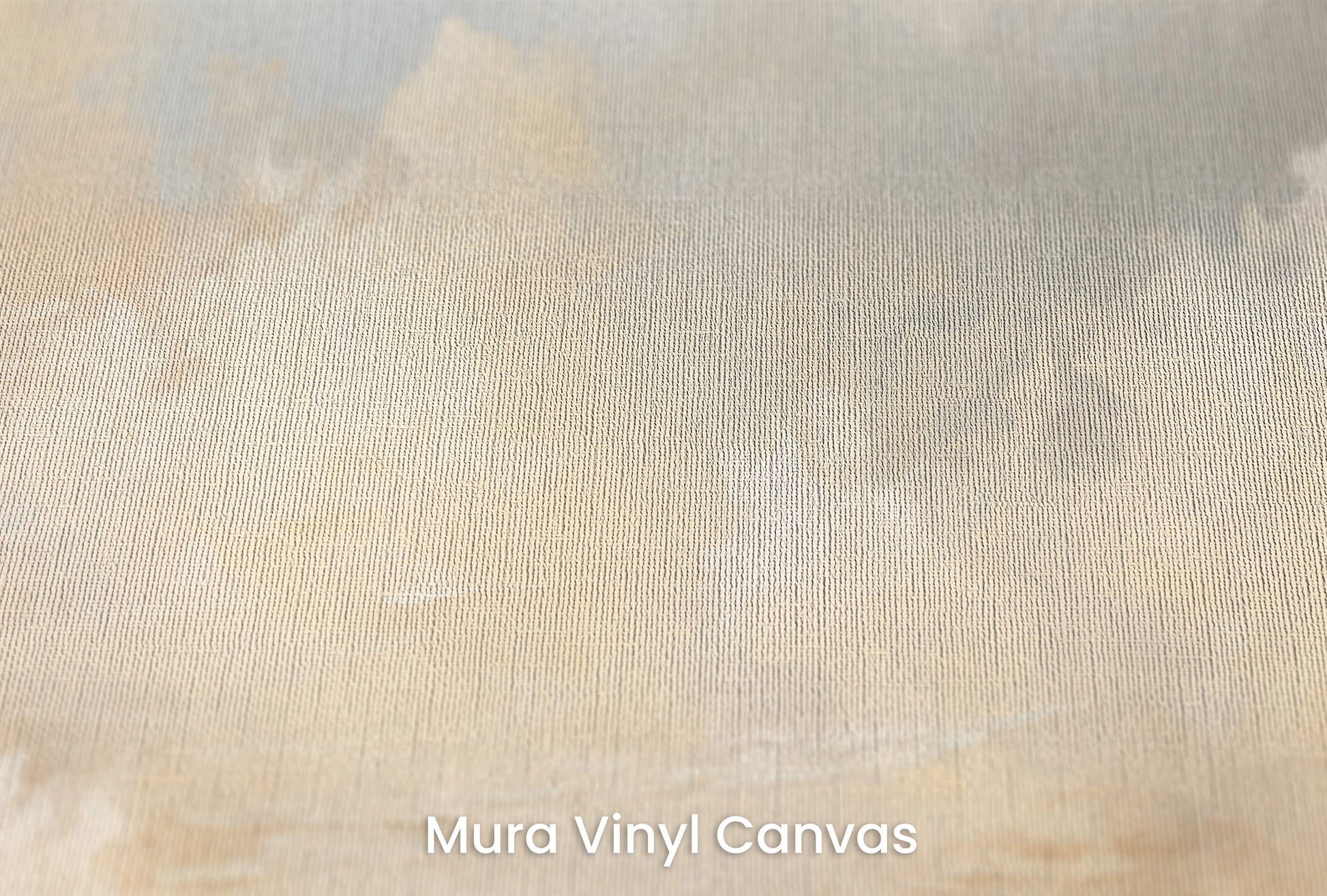 Zbliżenie na artystyczną fototapetę o nazwie GOLDEN HORIZON HAZE na podłożu Mura Vinyl Canvas - faktura naturalnego płótna.