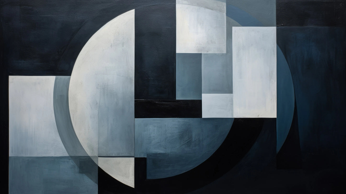 Prezentacja całego wzoru fototapety o nazwie Geometric Crescent