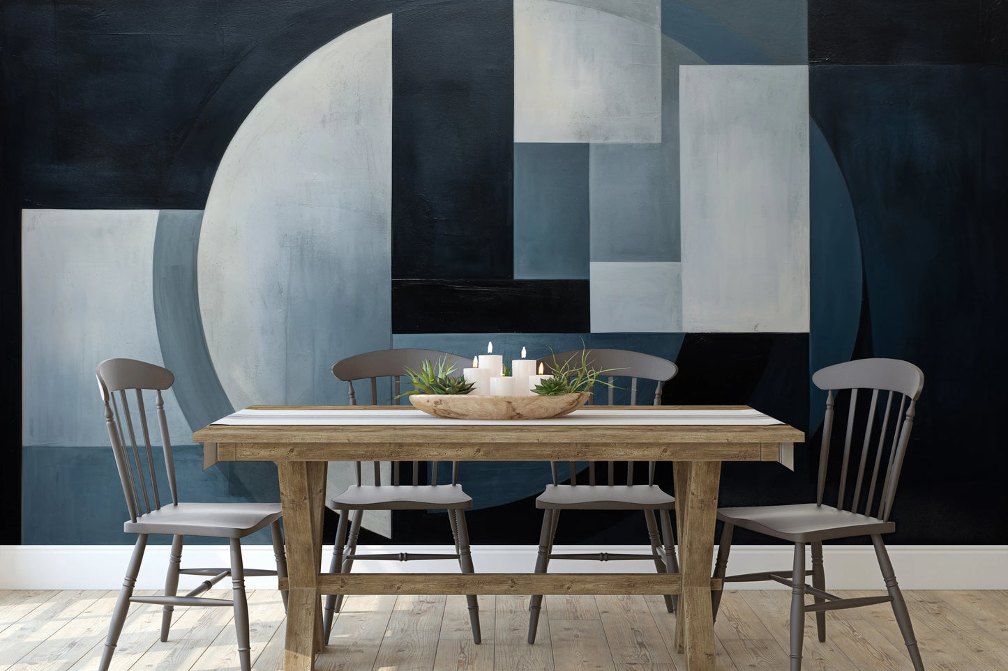Fototapeta o nazwie Geometric Crescent użyta w aranzacji wnętrza.
