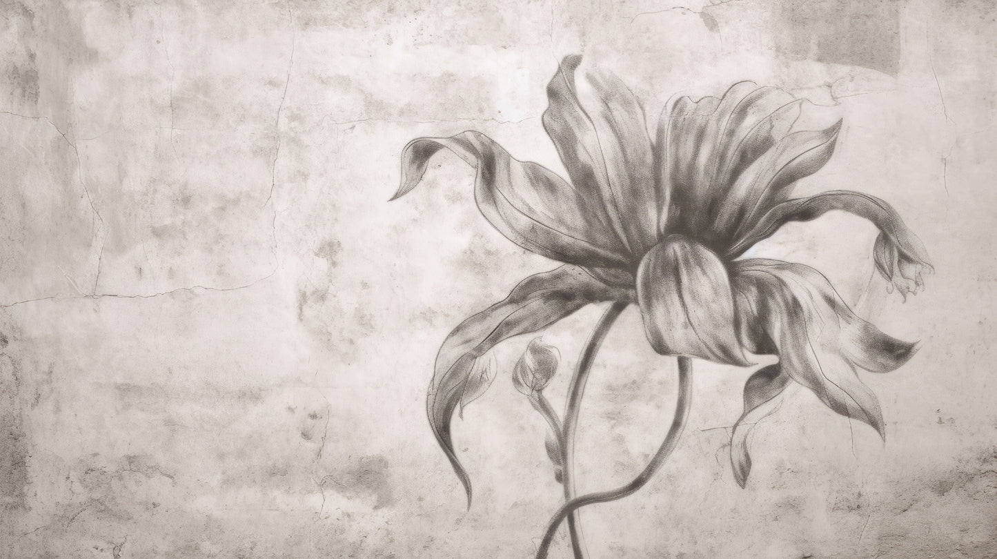 Prezentacja całego wzoru fototapety o nazwie TIMELESS BLOOM