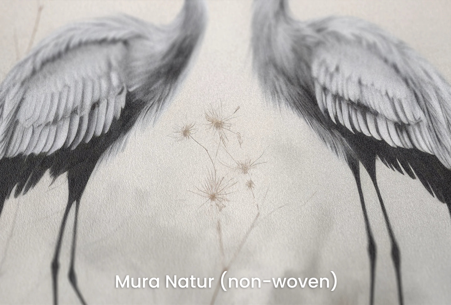 Zbliżenie na artystyczną fototapetę o nazwie Soft Touch of Nature na podłożu Mura Natur (non-woven) - naturalne i ekologiczne podłoże.