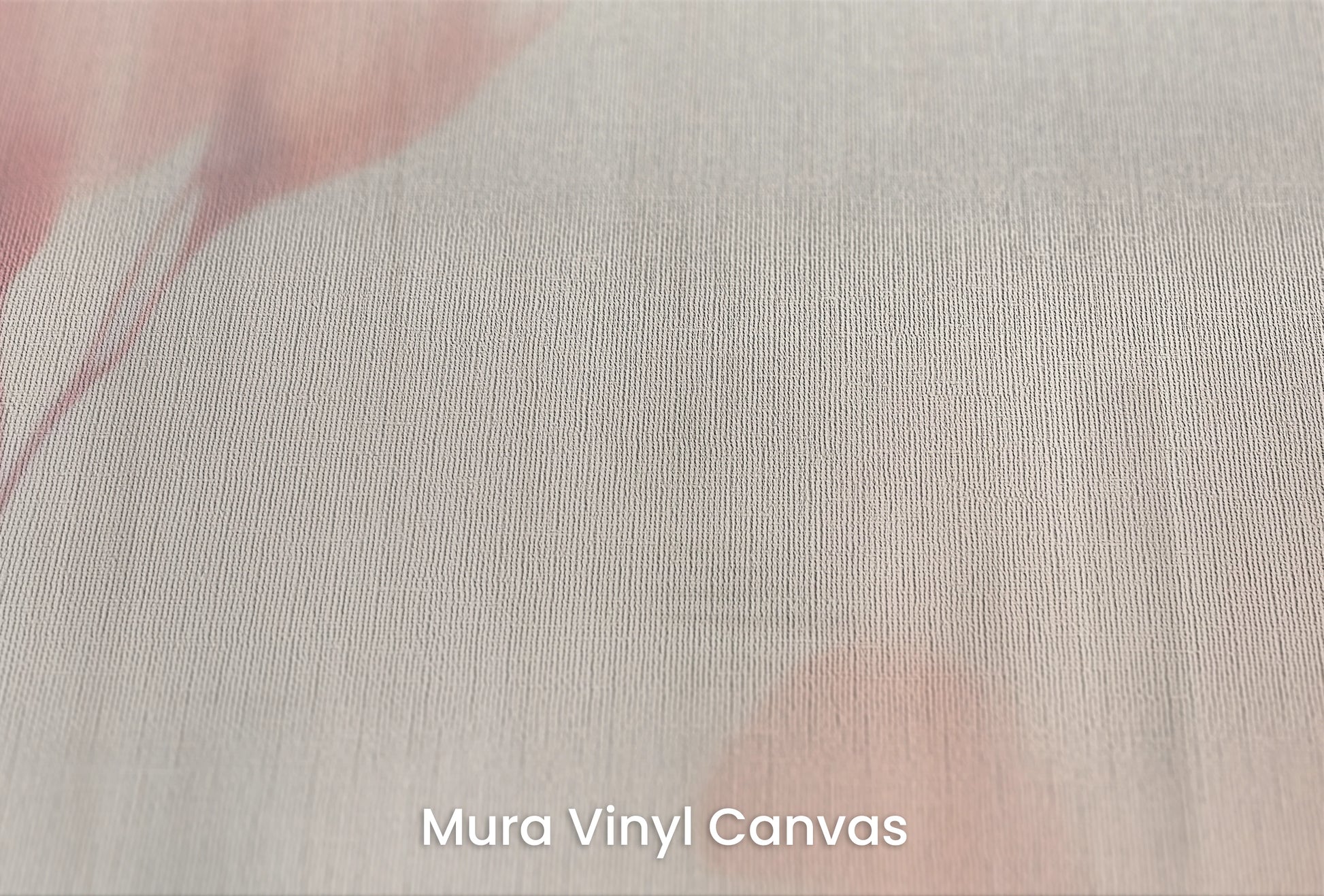 Zbliżenie na artystyczną fototapetę o nazwie Floral Whisper na podłożu Mura Vinyl Canvas - faktura naturalnego płótna.