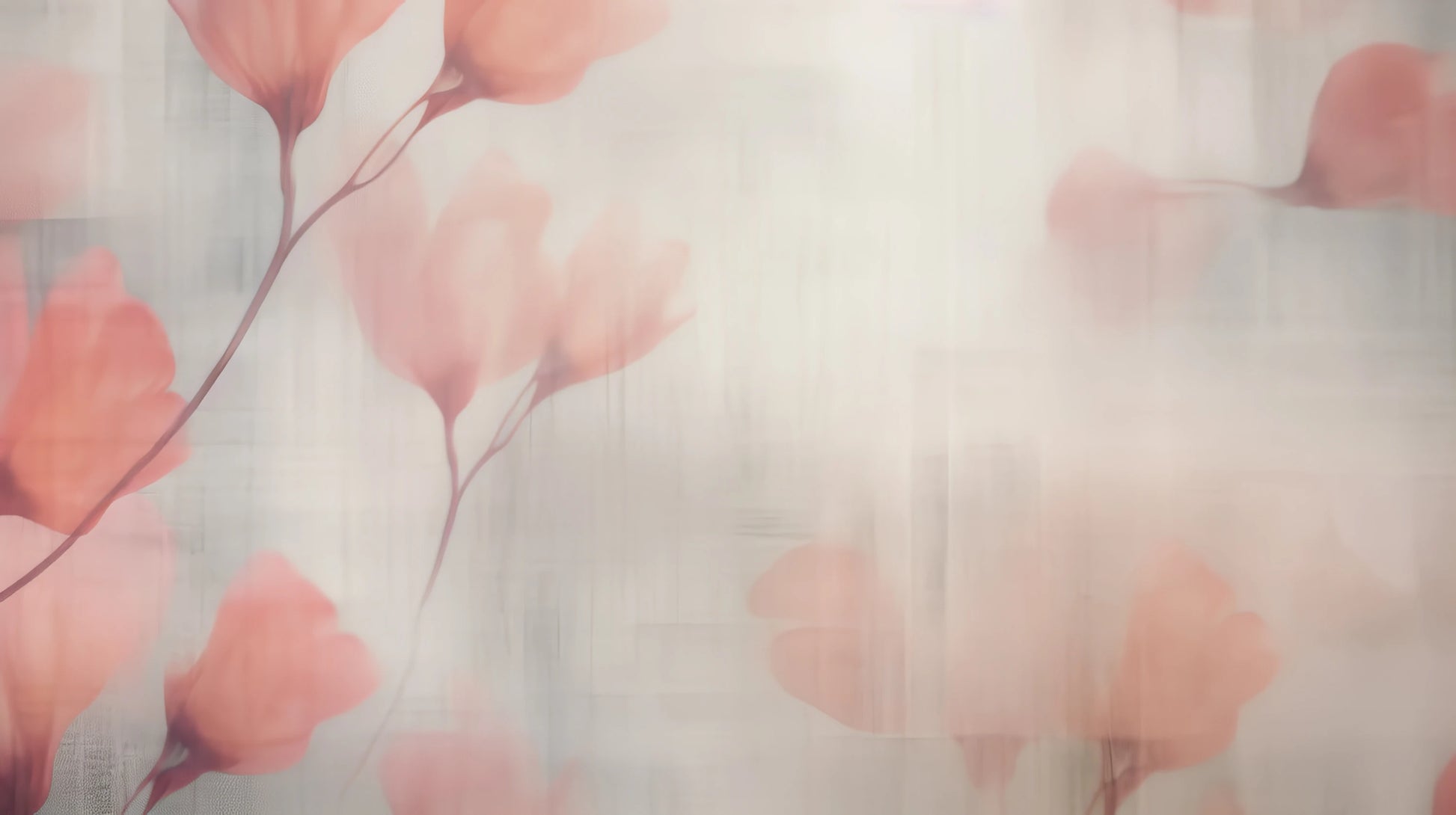 Prezentacja całego wzoru fototapety o nazwie Floral Whisper