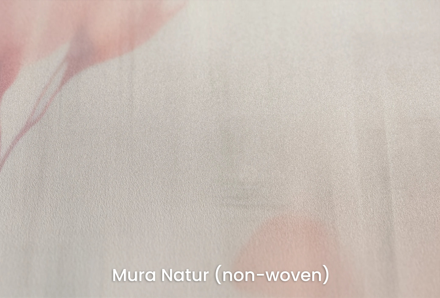 Zbliżenie na artystyczną fototapetę o nazwie Floral Whisper na podłożu Mura Natur (non-woven) - naturalne i ekologiczne podłoże.