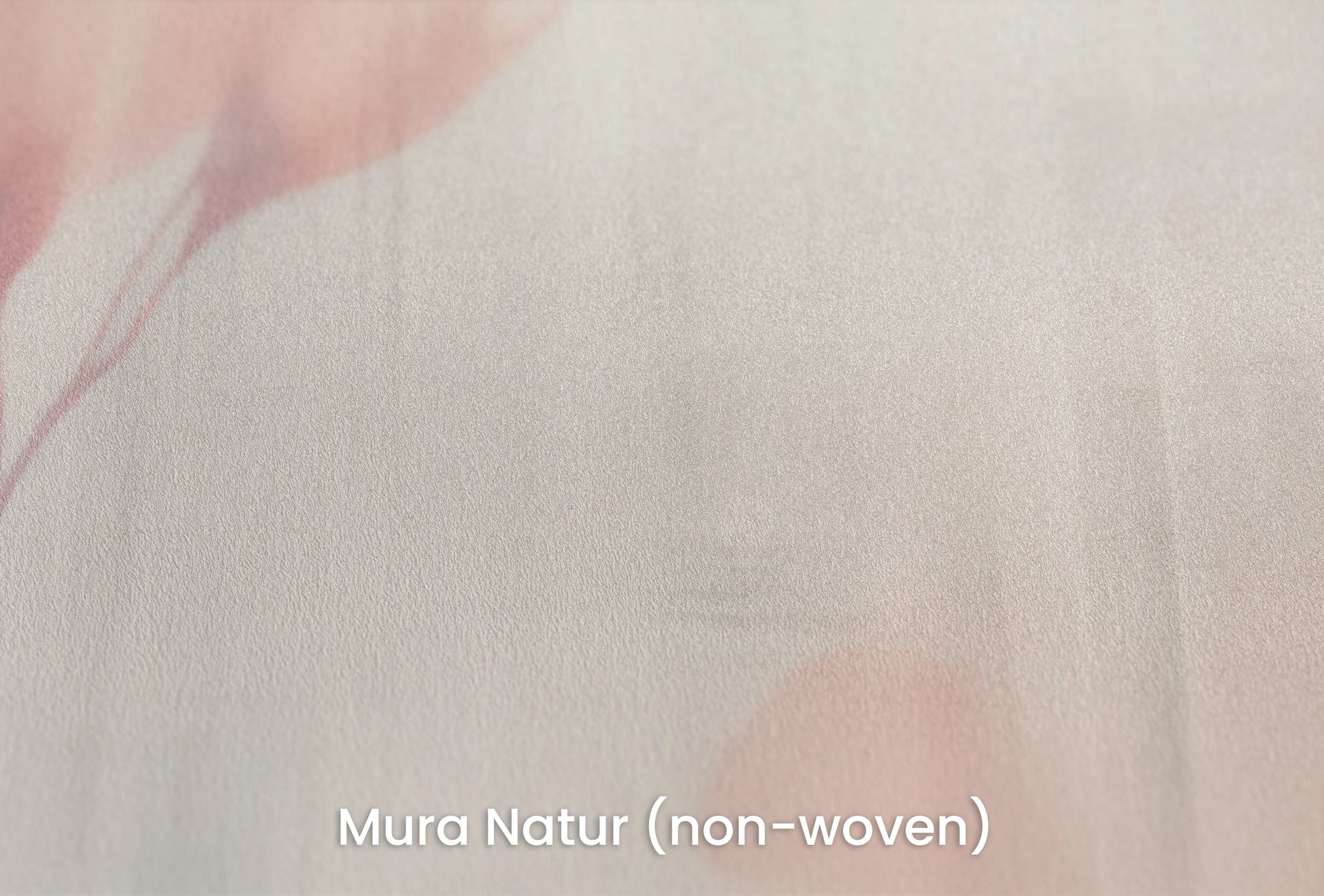 Zbliżenie na artystyczną fototapetę o nazwie Floral Whisper na podłożu Mura Natur (non-woven) - naturalne i ekologiczne podłoże.