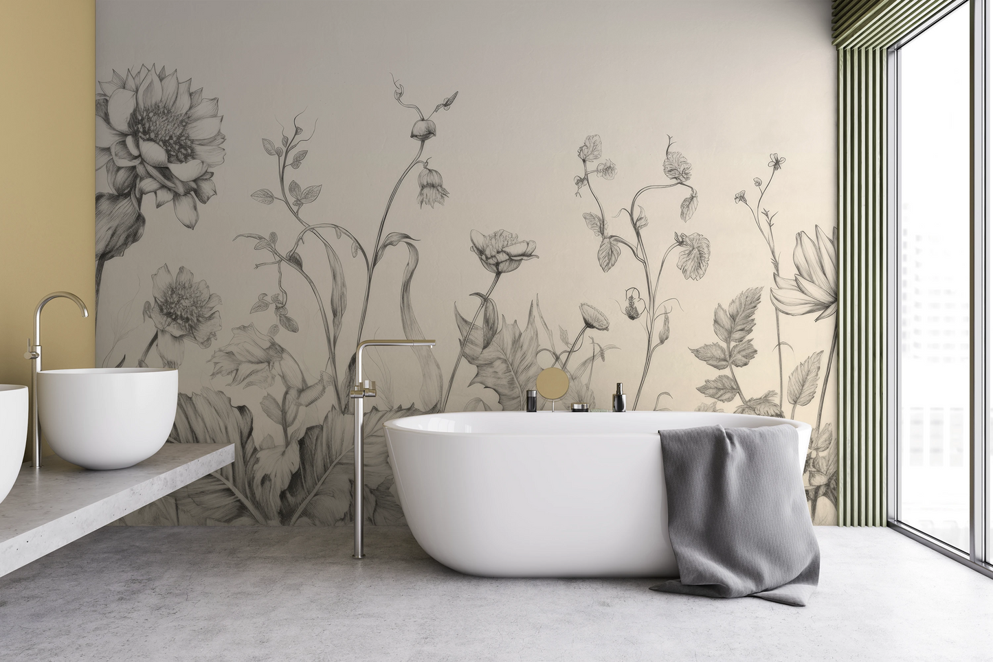 Fototapeta o nazwie Floral Harmony #2 użyta w aranzacji wnętrza.