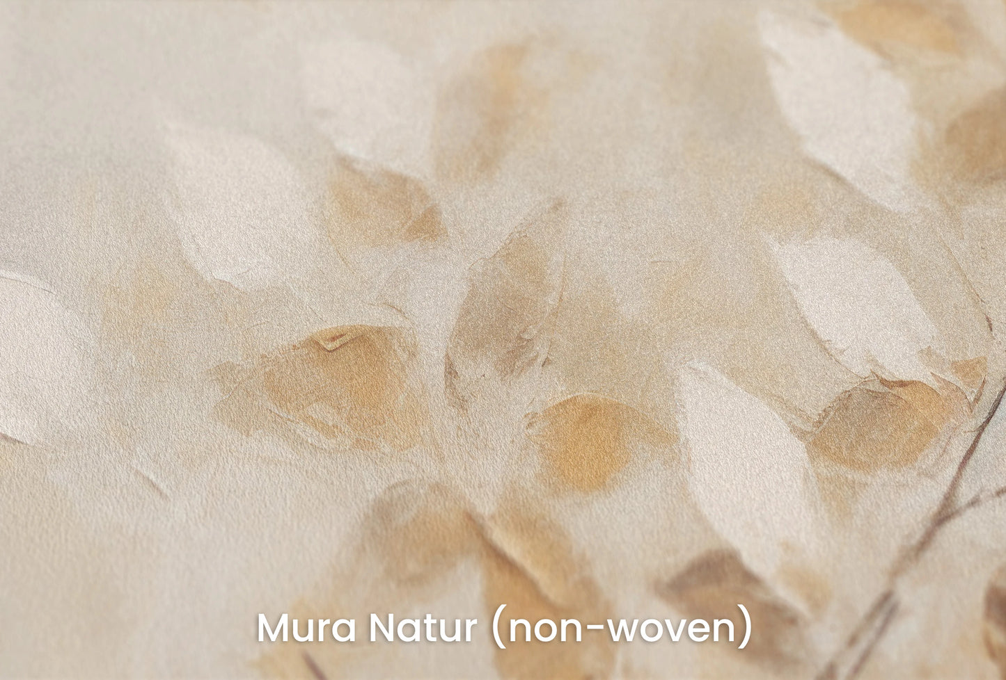 Zbliżenie na artystyczną fototapetę o nazwie Golden Touch na podłożu Mura Natur (non-woven) - naturalne i ekologiczne podłoże.