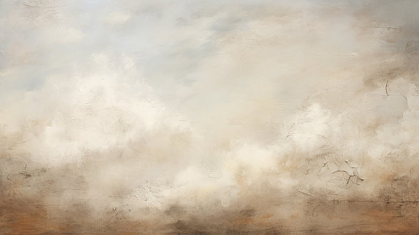 AMBER DAWN - un papier peint abstrait moderne avec béton et une lueur brumeuse