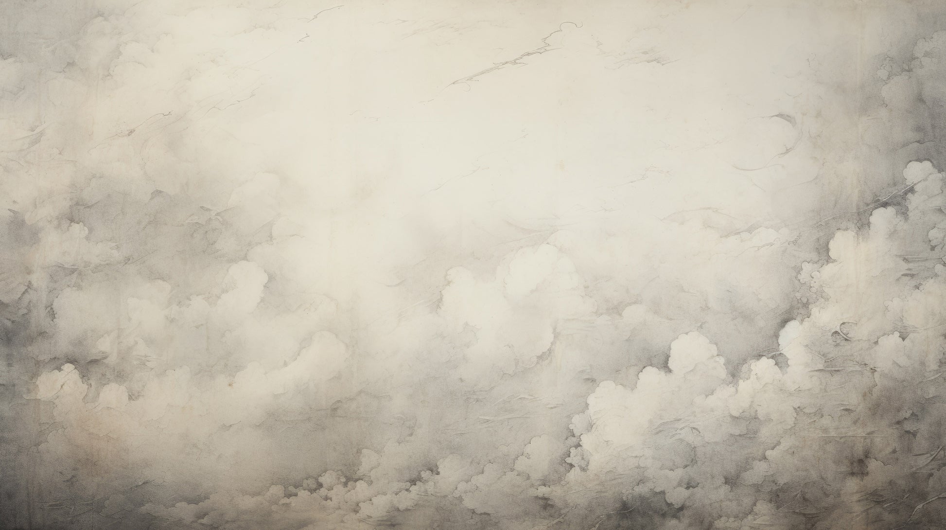 Prezentacja całego wzoru fototapety o nazwie CLOUDY WHISPER