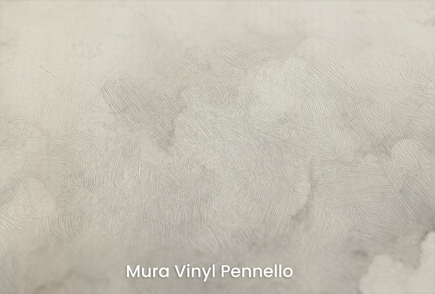 Zbliżenie na artystyczną fototapetę o nazwie CLOUDY WHISPER na podłożu Mura Vinyl Pennello - faktura pociągnięć pędzla malarskiego.