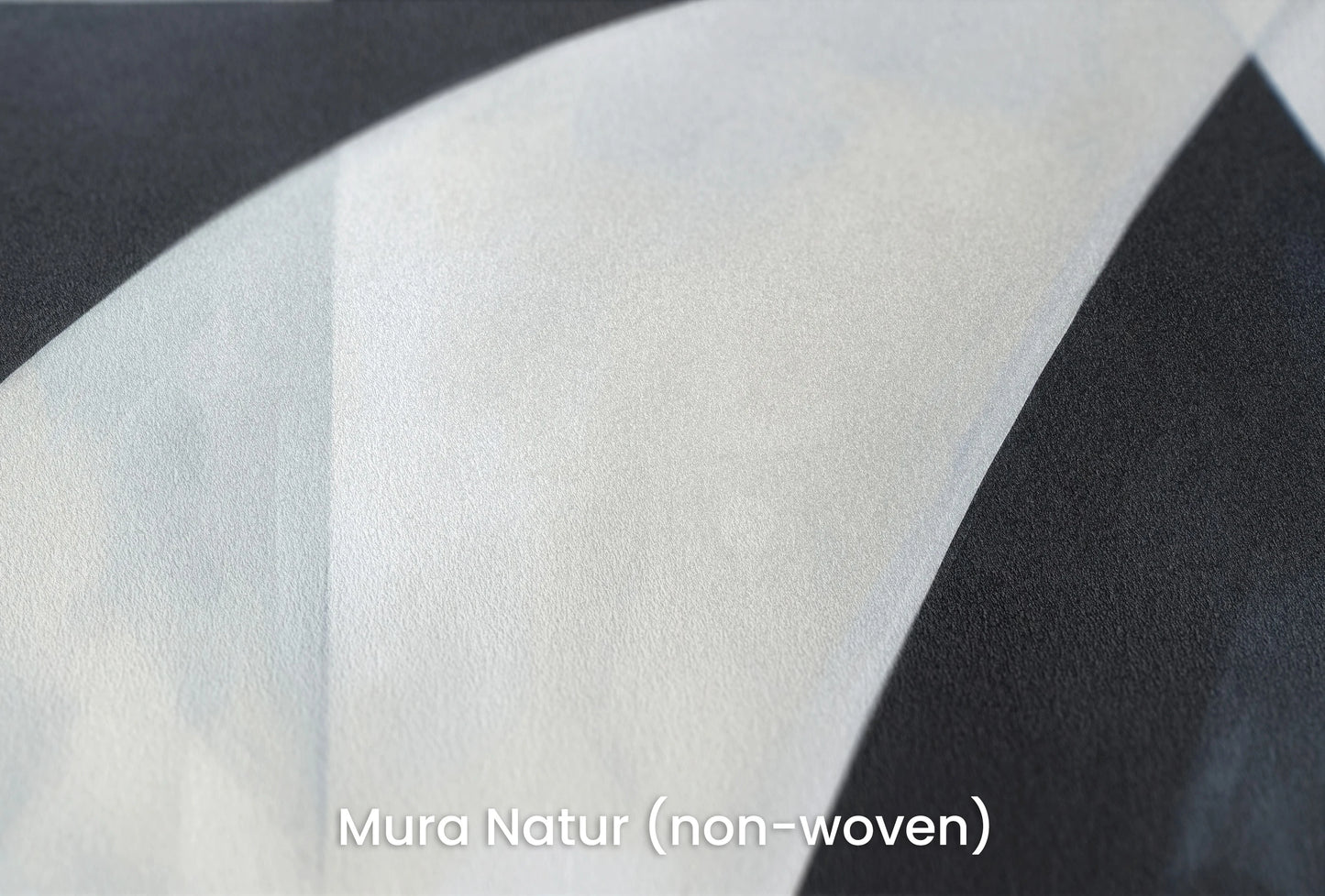 Zbliżenie na artystyczną fototapetę o nazwie Crescent Shadows na podłożu Mura Natur (non-woven) - naturalne i ekologiczne podłoże.