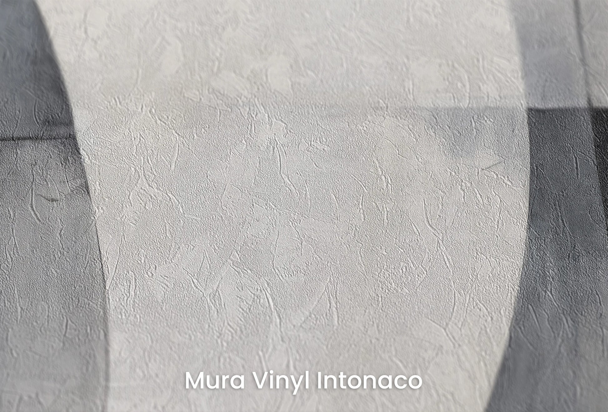 Zbliżenie na artystyczną fototapetę o nazwie Crescent Contrast na podłożu Mura Vinyl Intonaco - struktura tartego tynku.