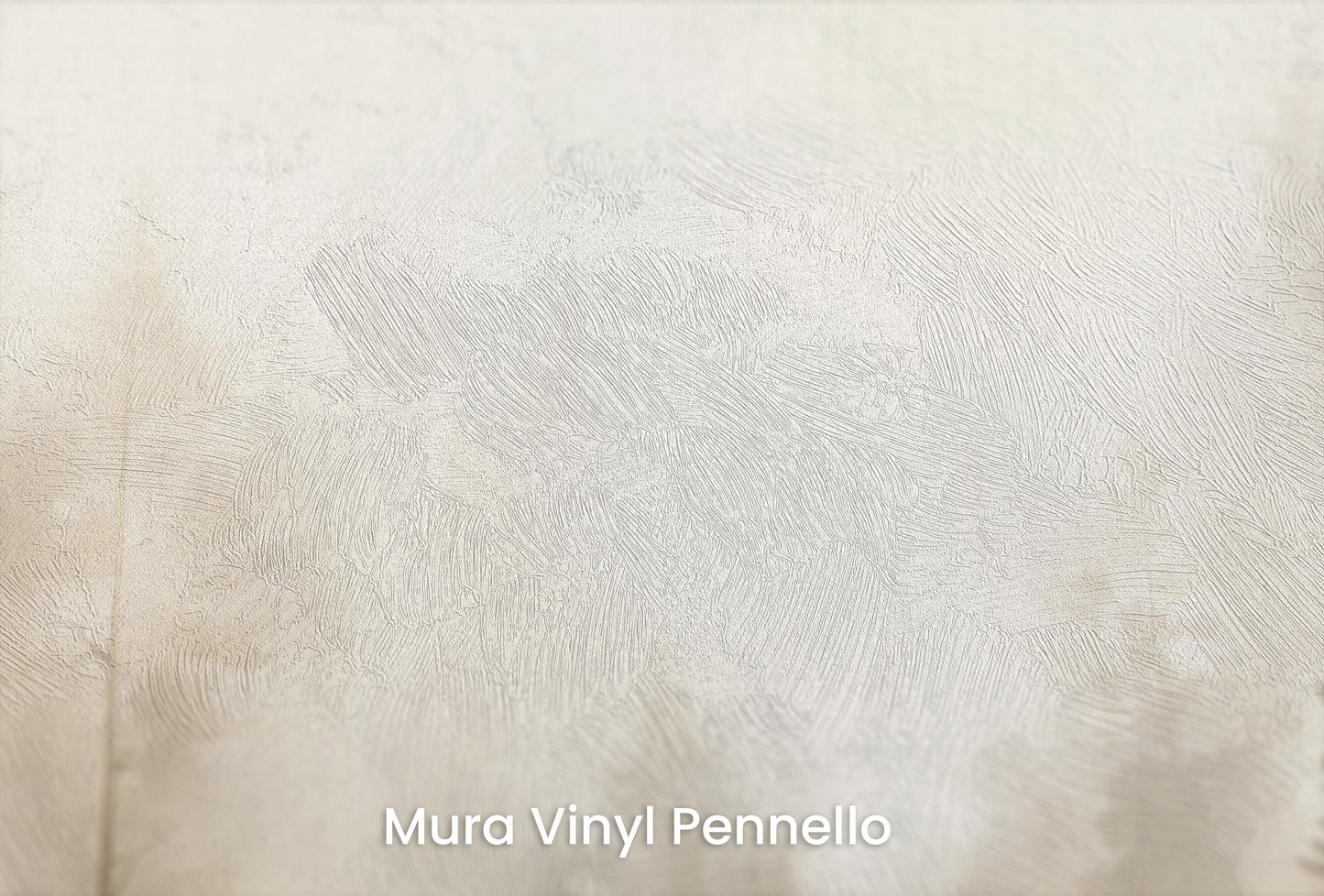 Zbliżenie na artystyczną fototapetę o nazwie FOREST DAWN MIST MURAL na podłożu Mura Vinyl Pennello - faktura pociągnięć pędzla malarskiego.