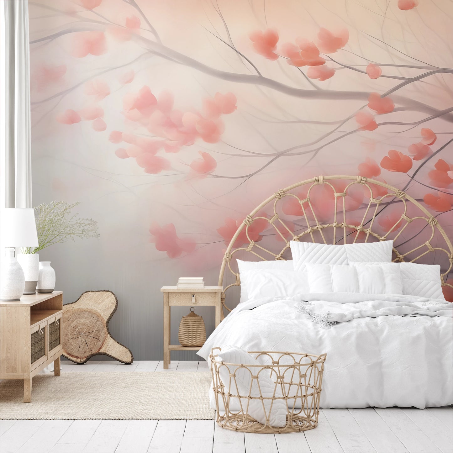 Fototapeta malowana o nazwie Spring Melody pokazana w aranżacji wnętrza.