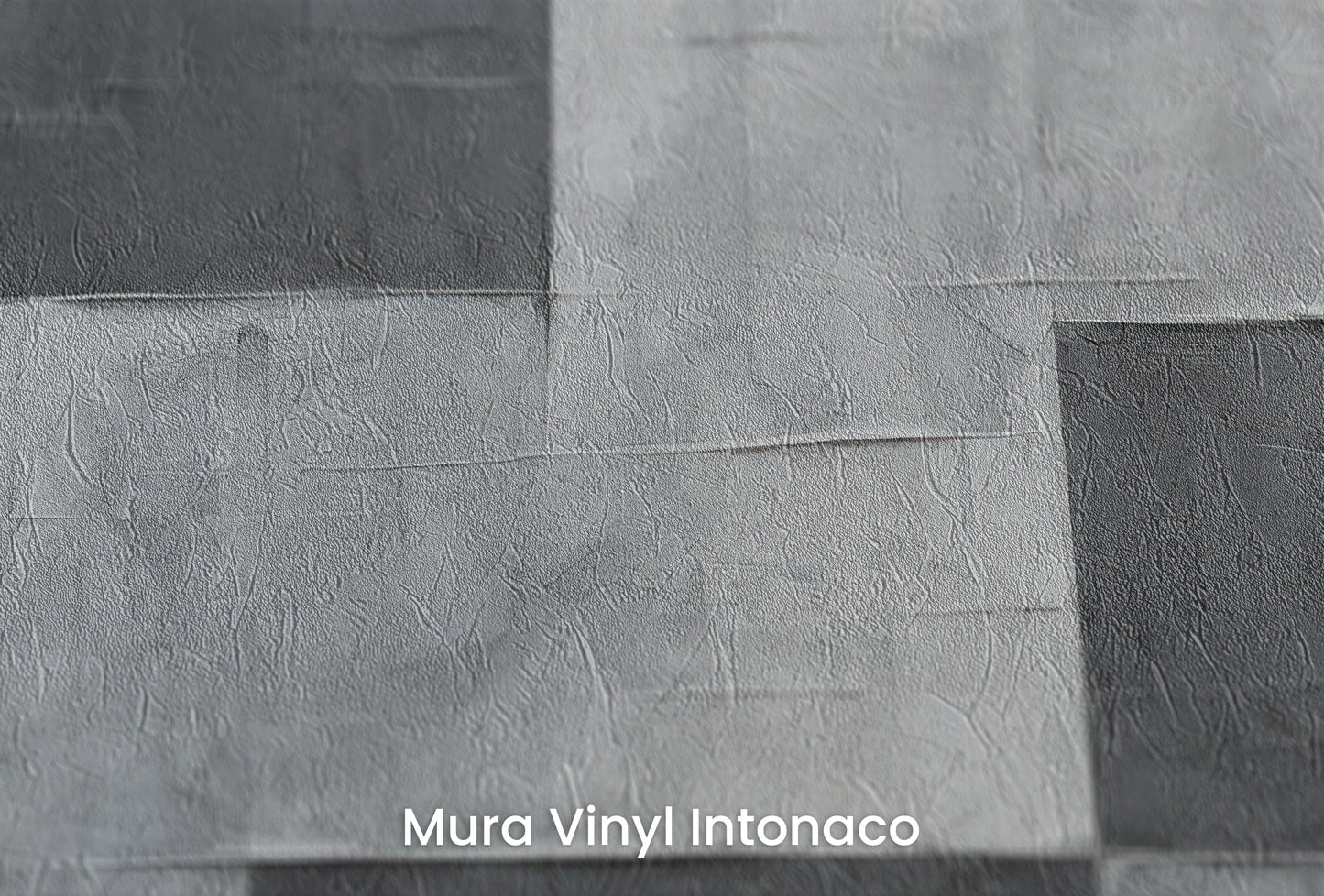Zbliżenie na artystyczną fototapetę o nazwie Shades of Monochrome na podłożu Mura Vinyl Intonaco - struktura tartego tynku.