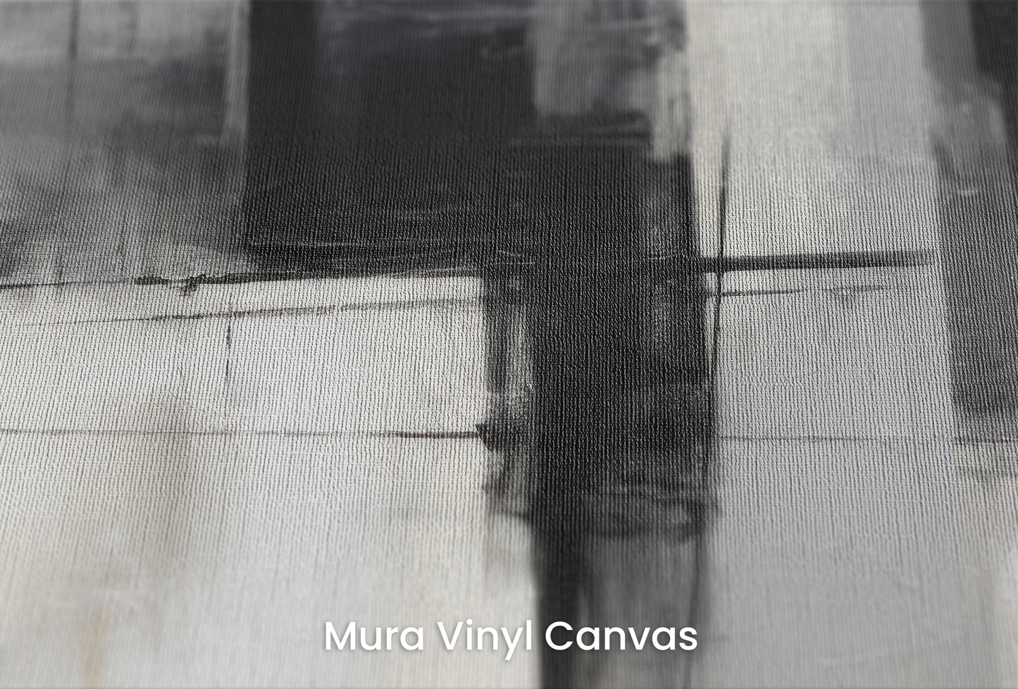 Zbliżenie na artystyczną fototapetę o nazwie Shadow Play na podłożu Mura Vinyl Canvas - faktura naturalnego płótna.