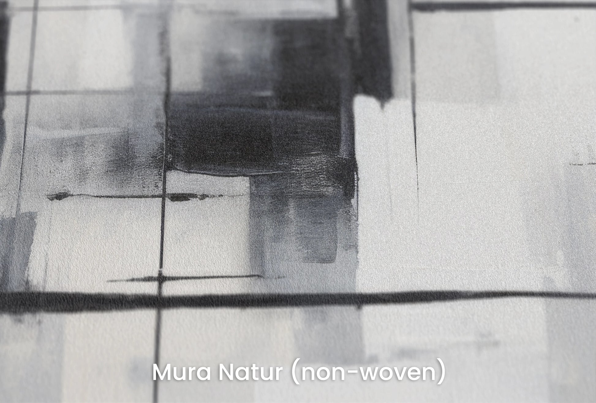 Zbliżenie na artystyczną fototapetę o nazwie Structural Fusion na podłożu Mura Natur (non-woven) - naturalne i ekologiczne podłoże.