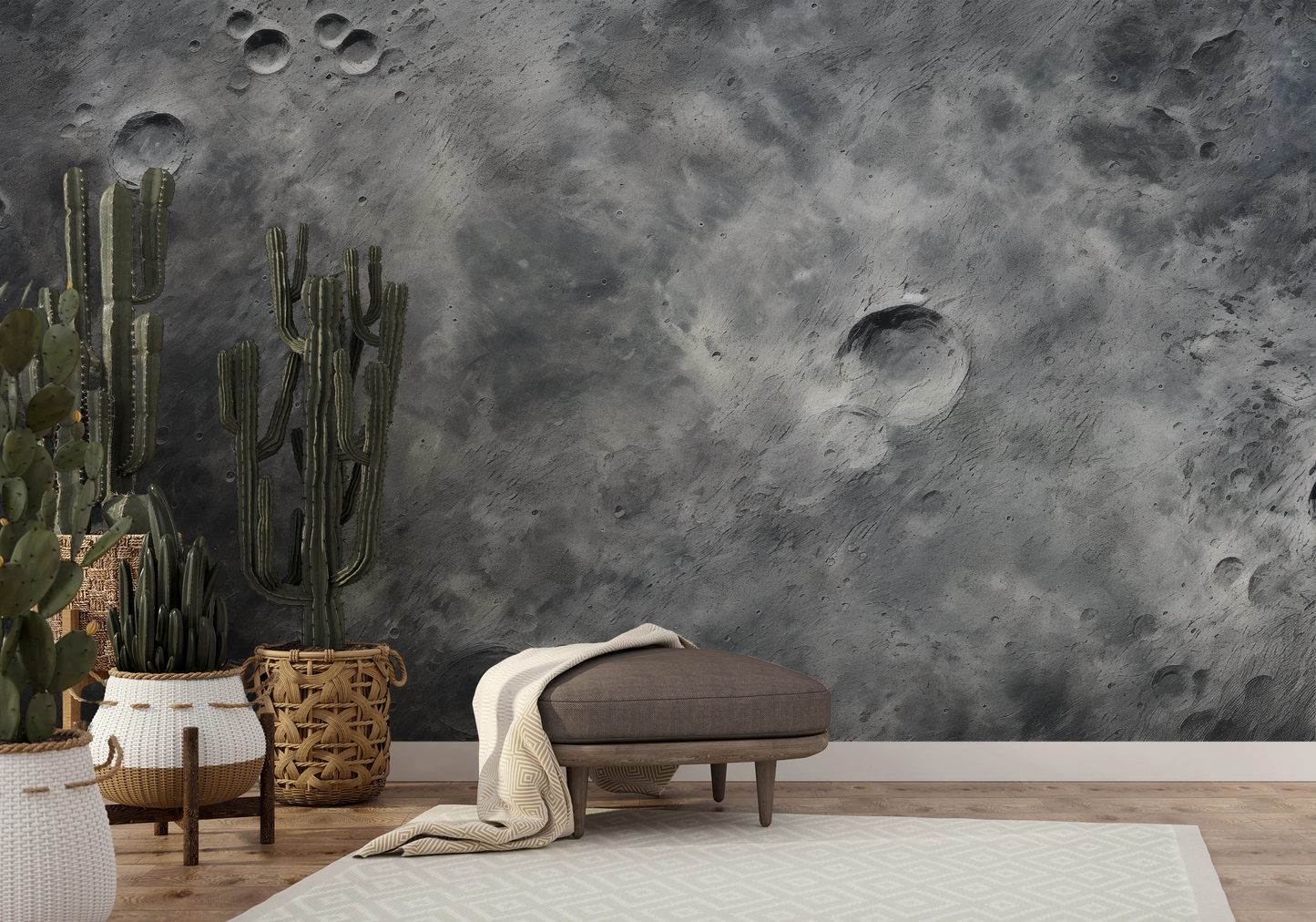 Wzór fototapety o nazwie Martian Elegance pokazanej w kontekście pomieszczenia.