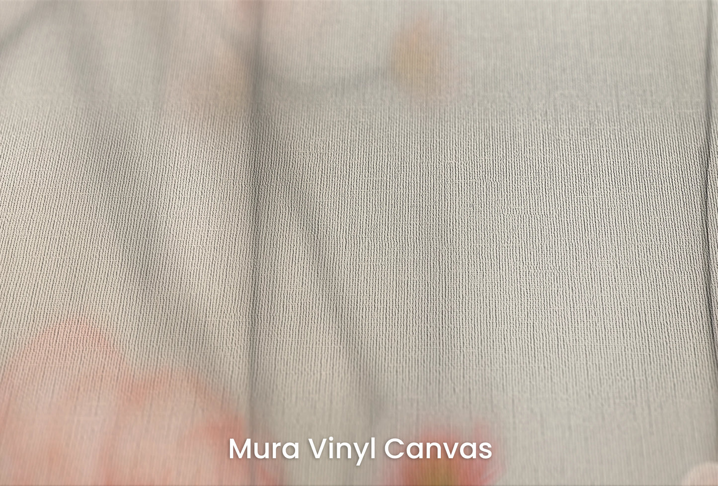 Zbliżenie na artystyczną fototapetę o nazwie Morning Blush na podłożu Mura Vinyl Canvas - faktura naturalnego płótna.