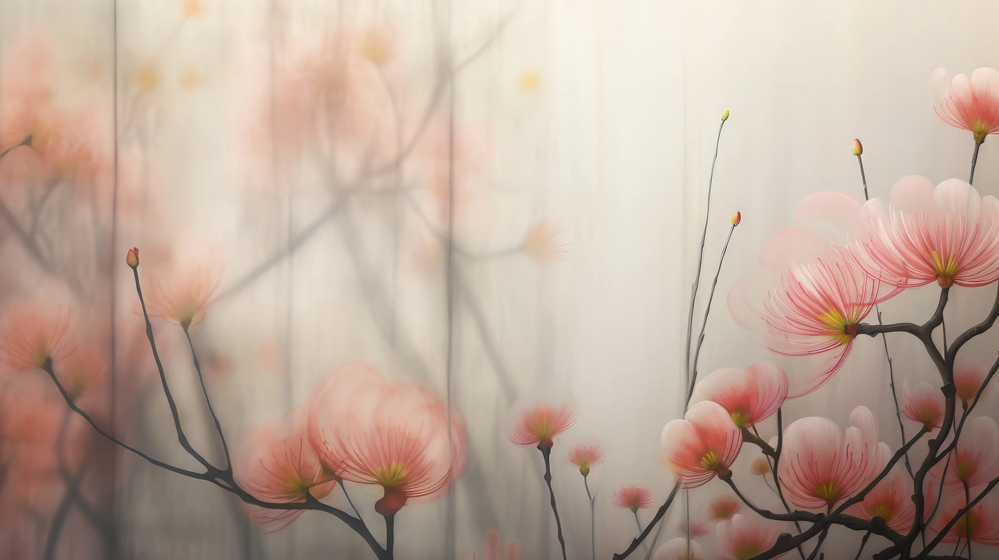 Prezentacja całego wzoru fototapety o nazwie Morning Blush