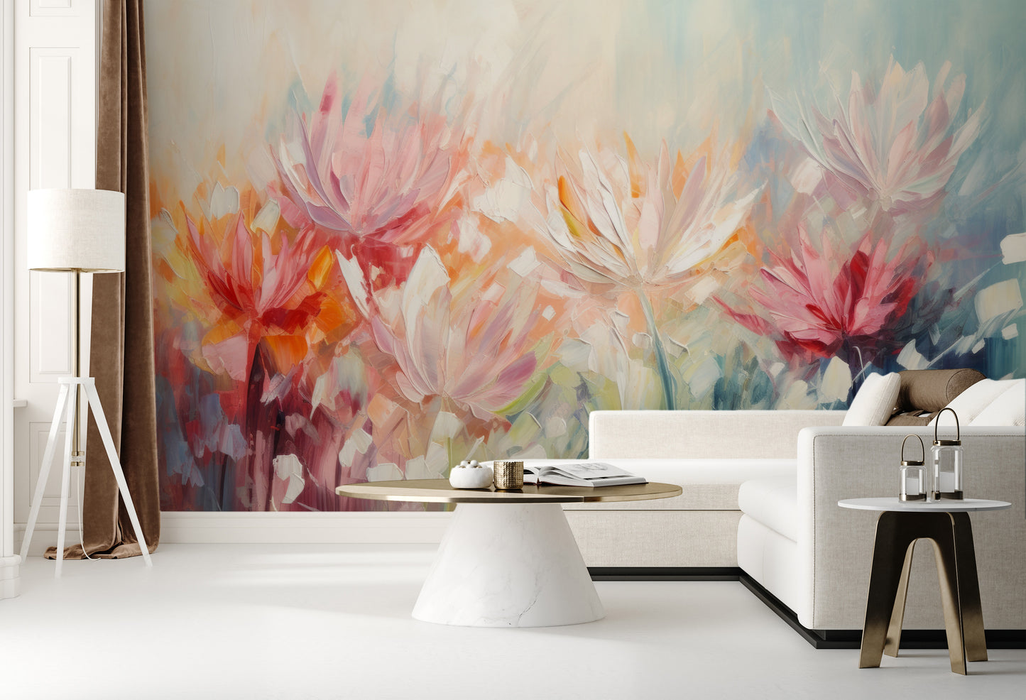 Fototapeta o nazwie Radiant Petal Fusion użyta w aranzacji wnętrza.