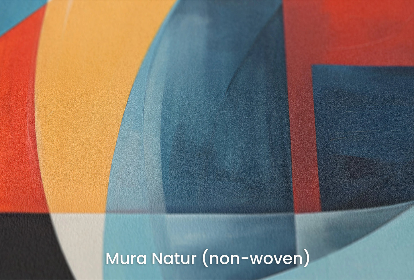 Zbliżenie na artystyczną fototapetę o nazwie Abstract Swirl na podłożu Mura Natur (non-woven) - naturalne i ekologiczne podłoże.
