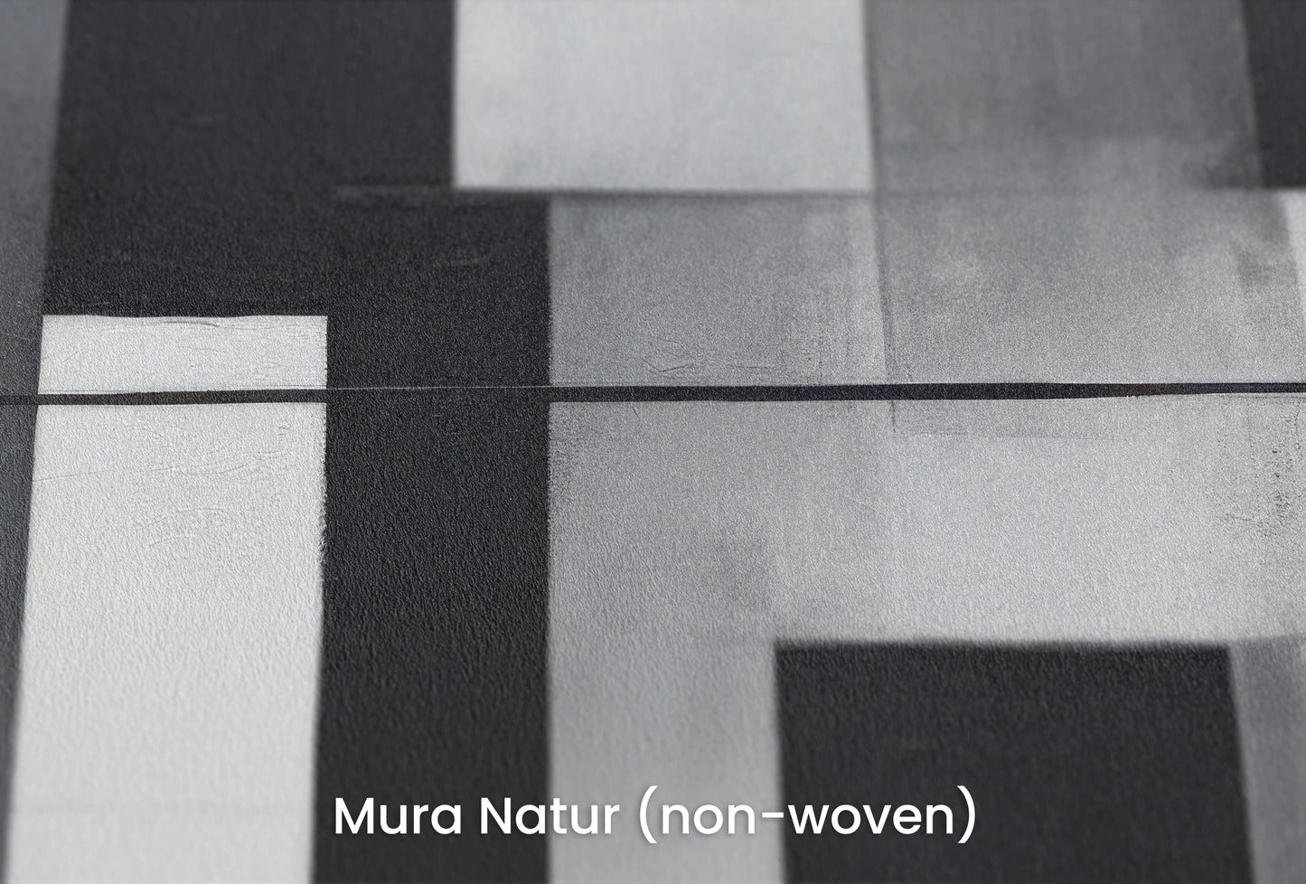 Zbliżenie na artystyczną fototapetę o nazwie Monochromatic Balance na podłożu Mura Natur (non-woven) - naturalne i ekologiczne podłoże.