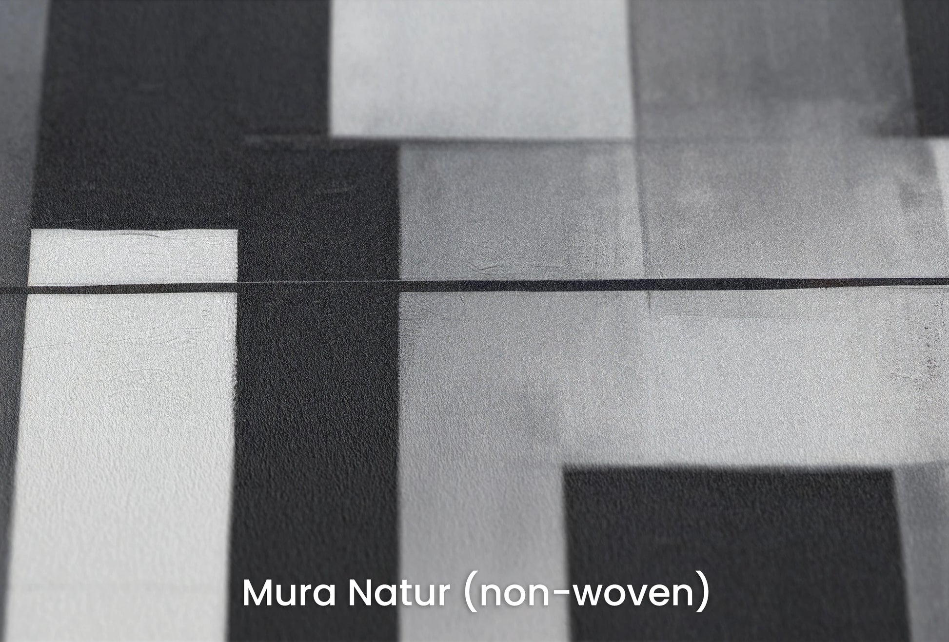 Zbliżenie na artystyczną fototapetę o nazwie Monochromatic Balance na podłożu Mura Natur (non-woven) - naturalne i ekologiczne podłoże.