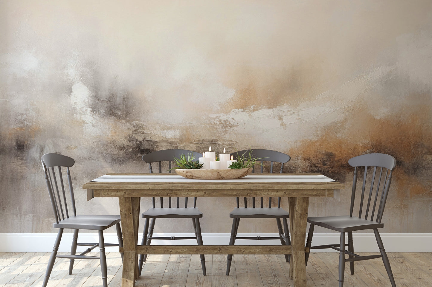 Fototapeta malowana o nazwie ECHOES OF DAWN pokazana w aranżacji wnętrza.