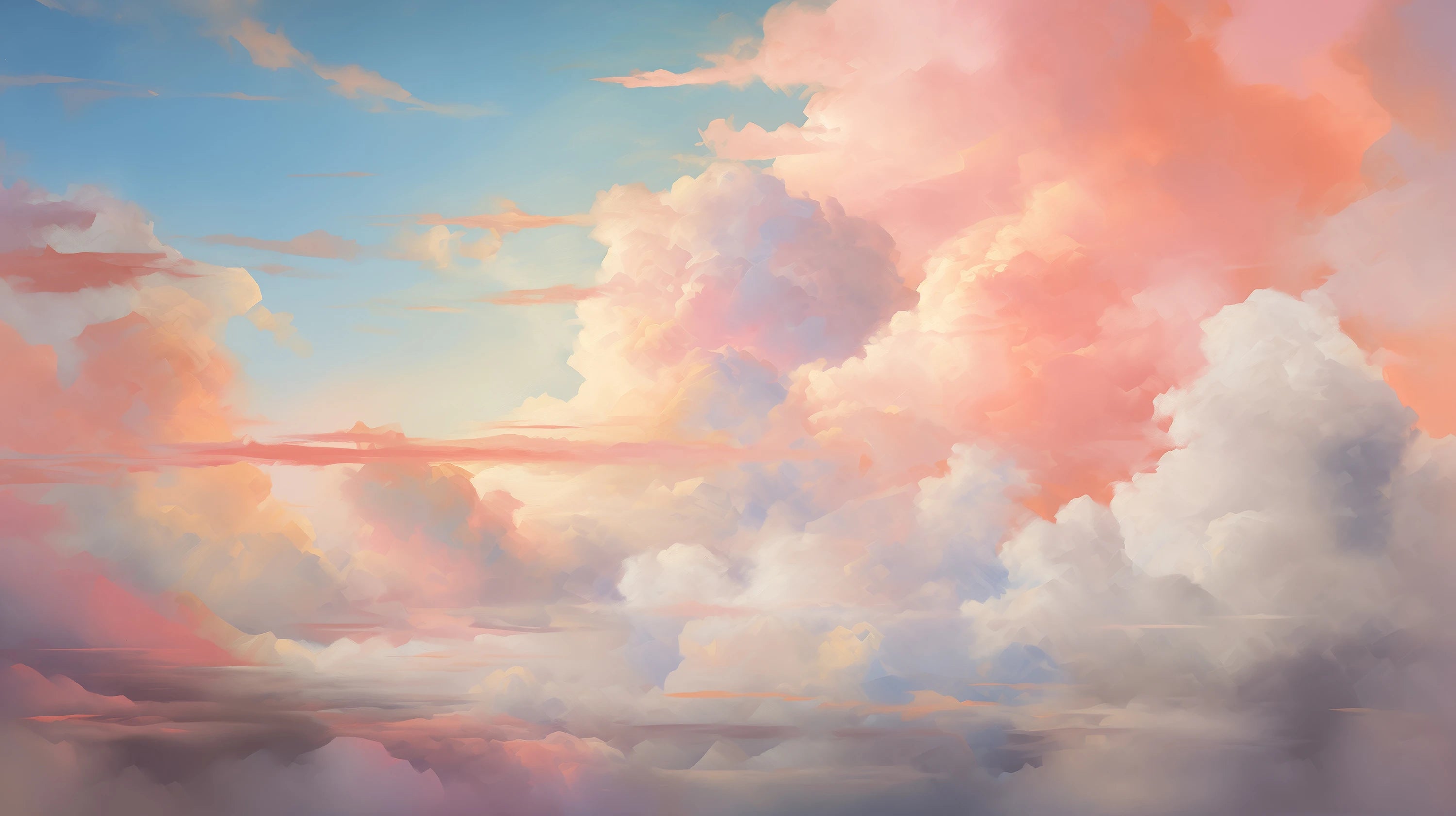 Podgląd wzoru: Prezentacja całego wzoru fototapety o nazwie Pastel Serenity #2