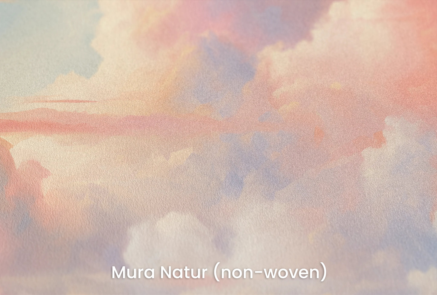 Zbliżenie na artystyczną fototapetę o nazwie Pastel Serenity #2 na podłożu Mura Natur (non-woven) - naturalne i ekologiczne podłoże.