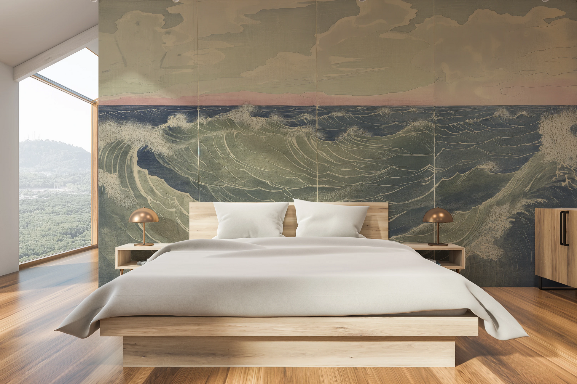 Fototapeta o nazwie Soft Ocean Whisper użyta w aranzacji wnętrza.