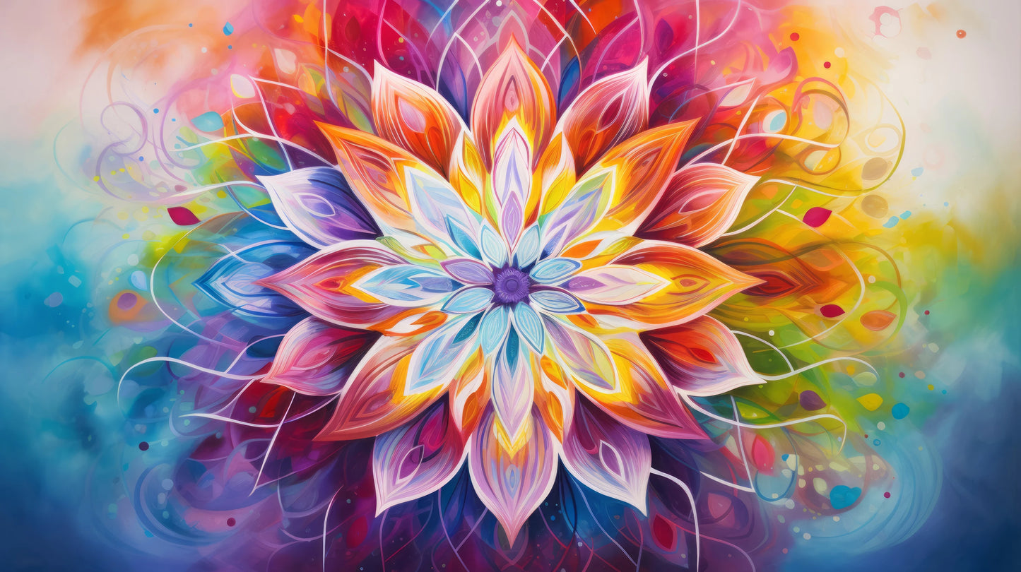 Prezentacja całego wzoru fototapety o nazwie Spiritual Awakening
