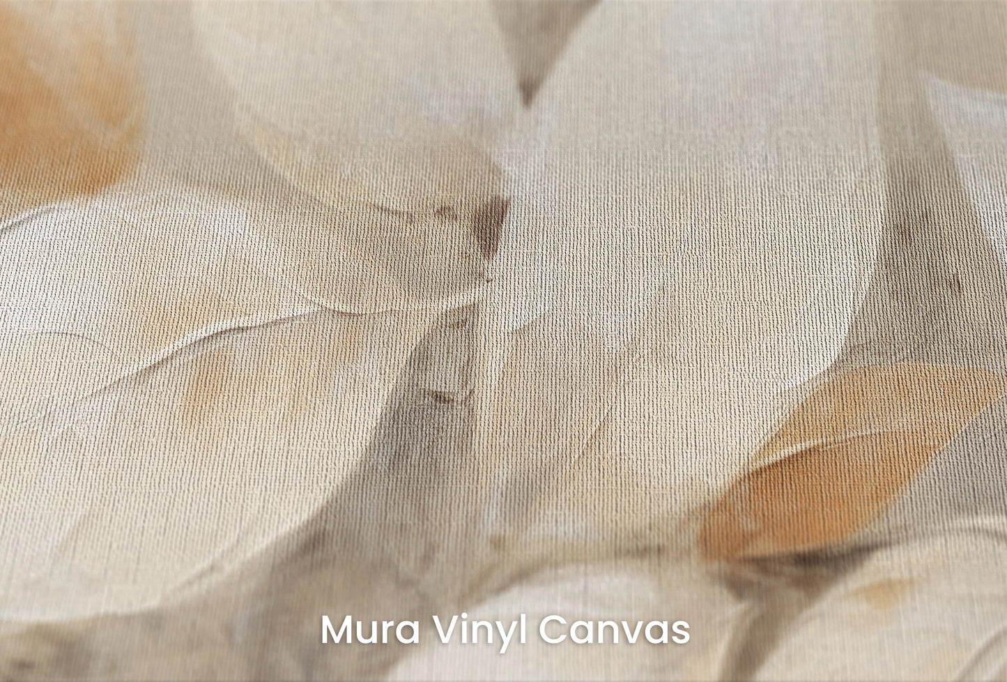Zbliżenie na artystyczną fototapetę o nazwie Golden Breeze na podłożu Mura Vinyl Canvas - faktura naturalnego płótna.