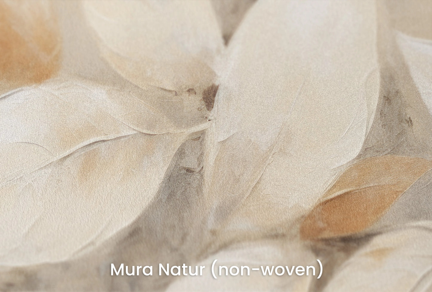 Zbliżenie na artystyczną fototapetę o nazwie Golden Breeze na podłożu Mura Natur (non-woven) - naturalne i ekologiczne podłoże.