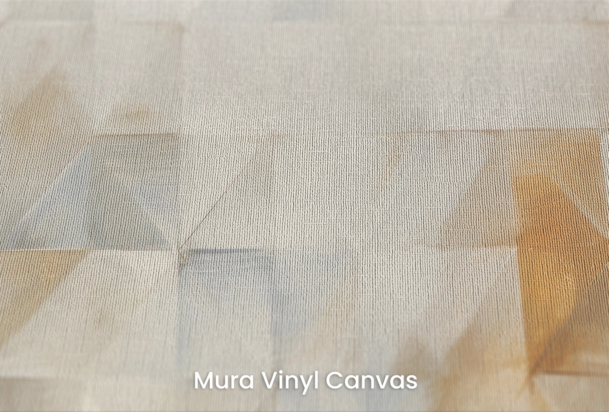 Zbliżenie na artystyczną fototapetę o nazwie Geometric Tranquility na podłożu Mura Vinyl Canvas - faktura naturalnego płótna.
