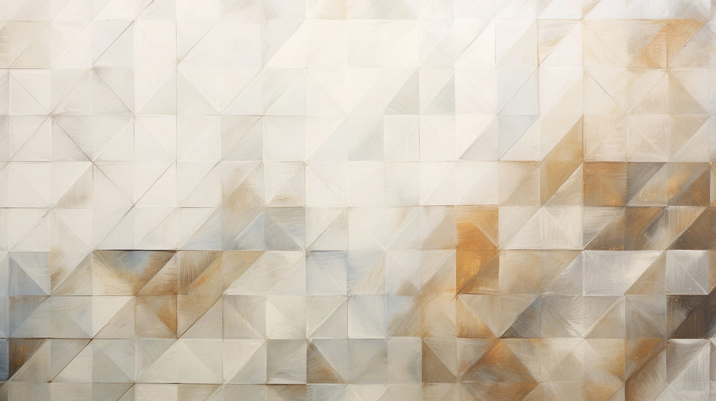 Prezentacja całego wzoru fototapety o nazwie Geometric Tranquility