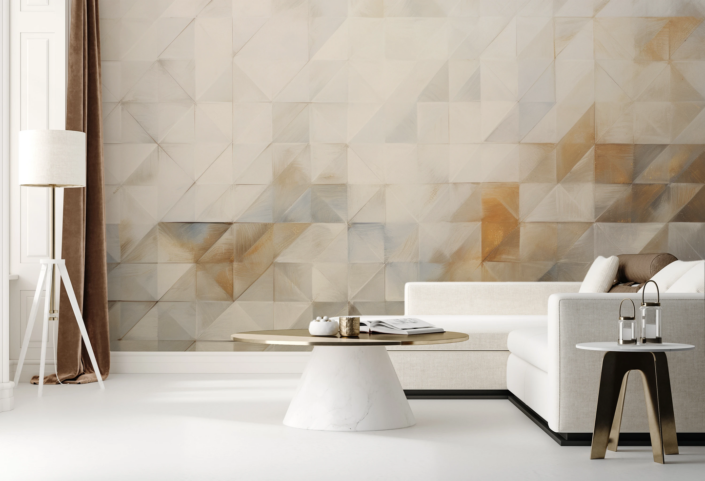 Fototapeta o nazwie Geometric Tranquility użyta w aranzacji wnętrza.