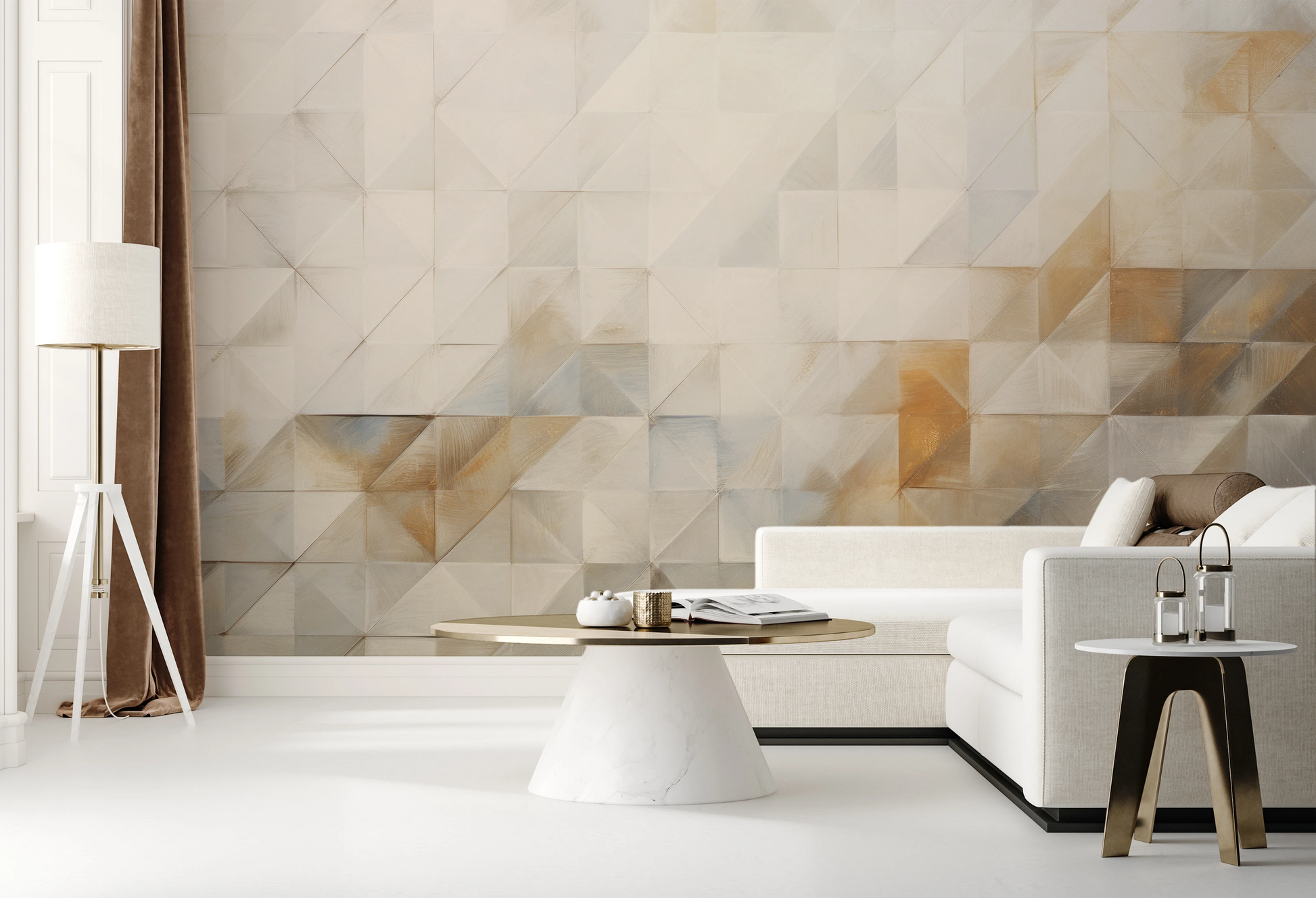 Fototapeta o nazwie Geometric Tranquility użyta w aranzacji wnętrza.