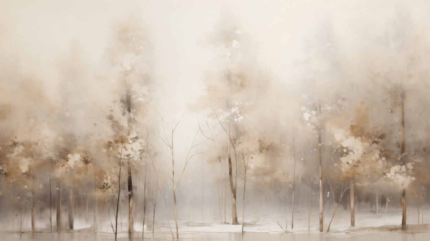 Prezentacja całego wzoru fototapety o nazwie WINTER'S WHISPER MURAL