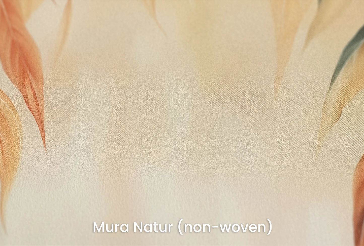 Zbliżenie na artystyczną fototapetę o nazwie Autumn Radiance na podłożu Mura Natur (non-woven) - naturalne i ekologiczne podłoże.