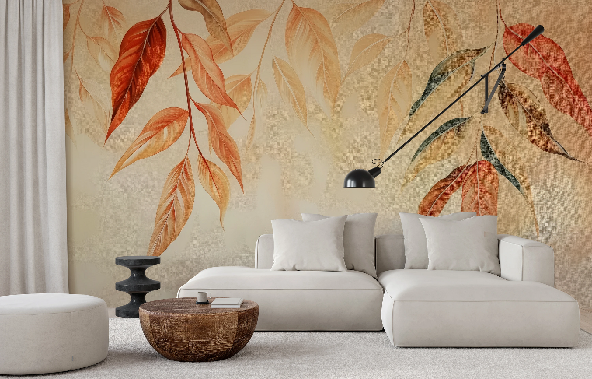 Fototapeta malowana o nazwie Autumn Radiance pokazana w aranżacji wnętrza.