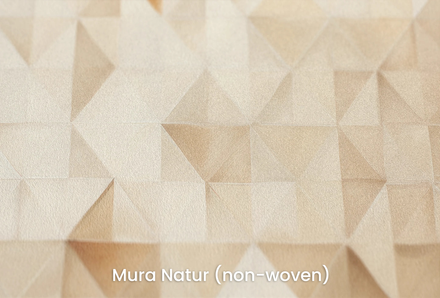 Zbliżenie na artystyczną fototapetę o nazwie Abstract Peaks na podłożu Mura Natur (non-woven) - naturalne i ekologiczne podłoże.
