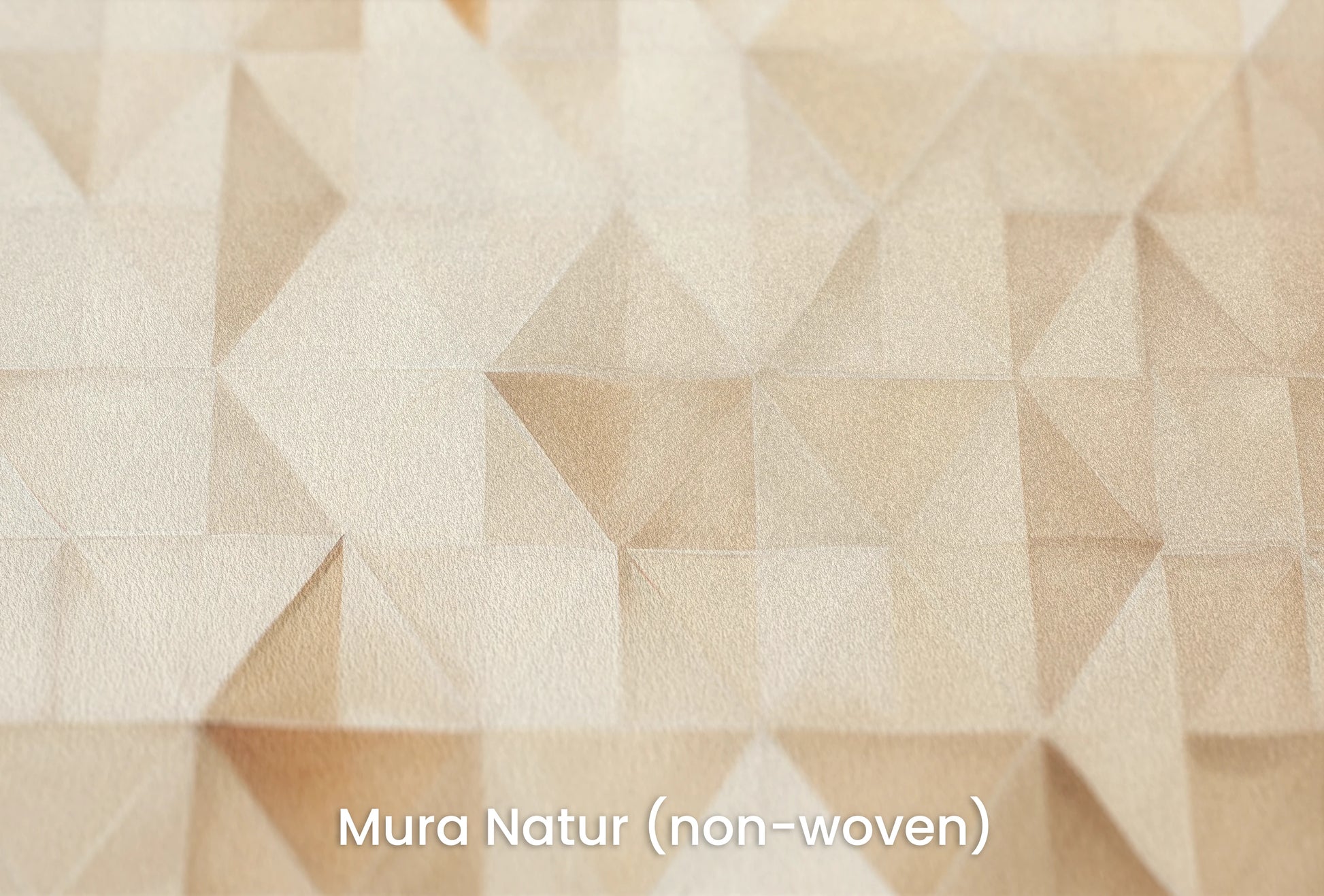 Zbliżenie na artystyczną fototapetę o nazwie Abstract Peaks na podłożu Mura Natur (non-woven) - naturalne i ekologiczne podłoże.