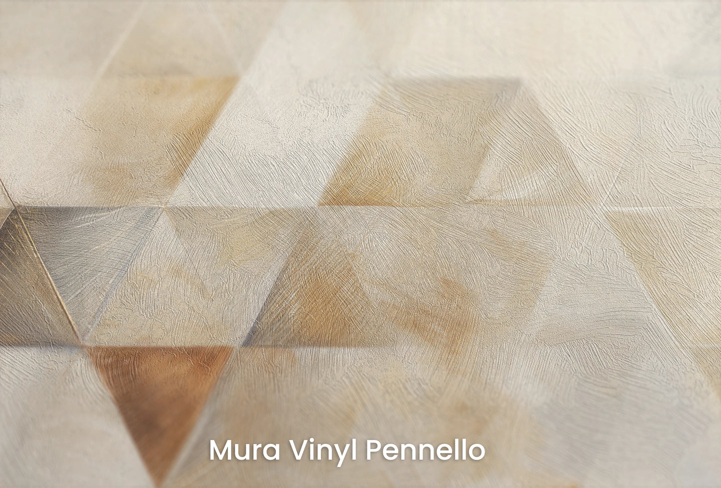 Zbliżenie na artystyczną fototapetę o nazwie Tactile Weave na podłożu Mura Vinyl Pennello - faktura pociągnięć pędzla malarskiego.