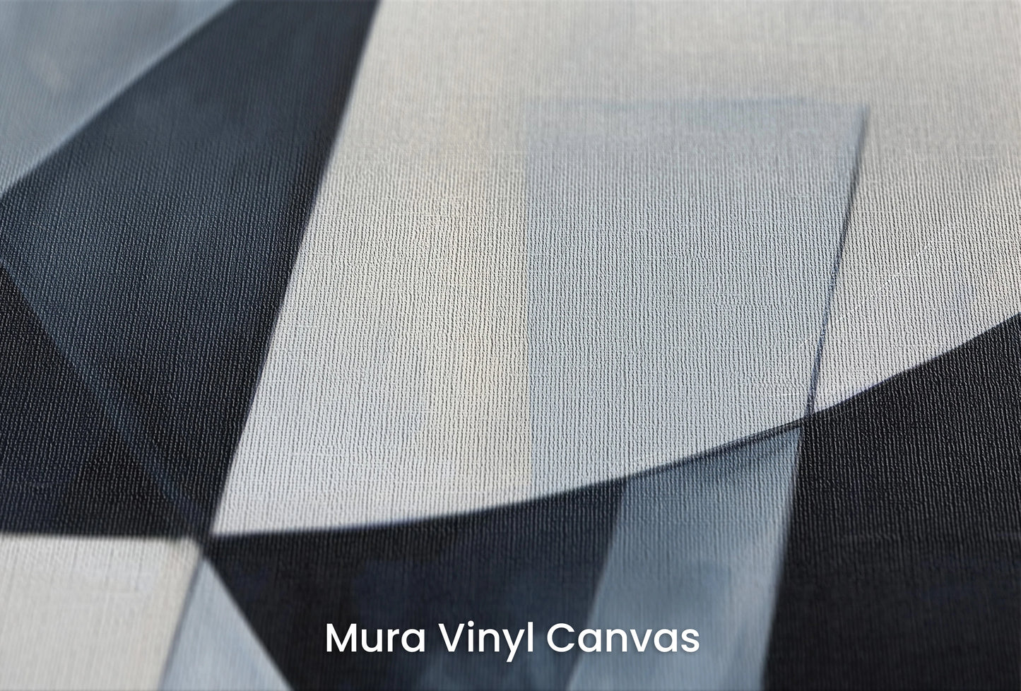 Zbliżenie na artystyczną fototapetę o nazwie Monochrome Dynamic na podłożu Mura Vinyl Canvas - faktura naturalnego płótna.