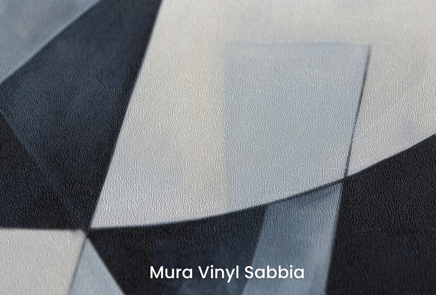 Zbliżenie na artystyczną fototapetę o nazwie Monochrome Dynamic na podłożu Mura Vinyl Sabbia struktura grubego ziarna piasku.