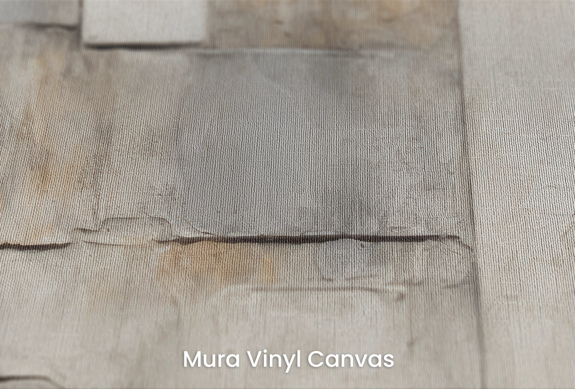 Zbliżenie na artystyczną fototapetę o nazwie Architectural Canvas na podłożu Mura Vinyl Canvas - faktura naturalnego płótna.