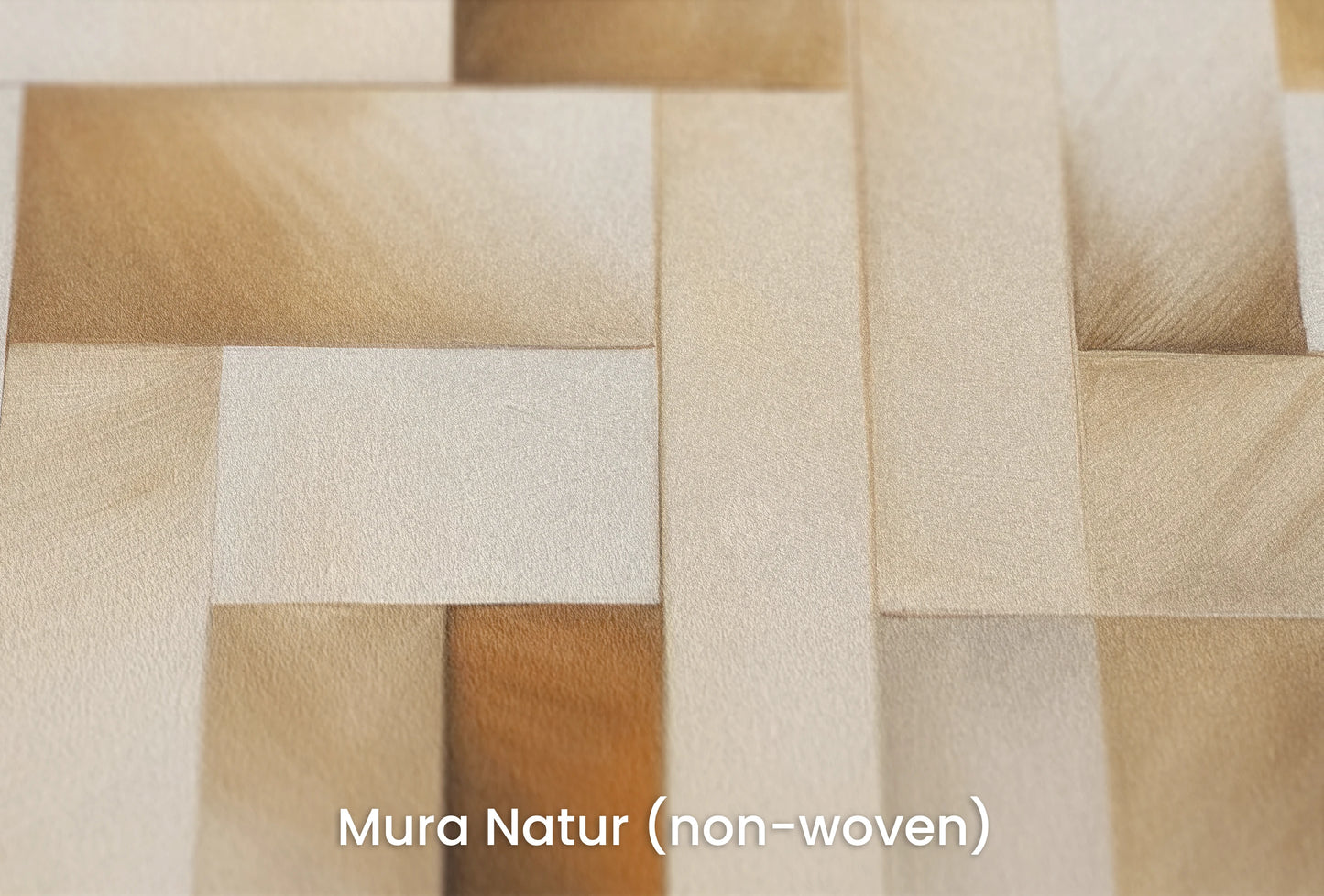 Zbliżenie na artystyczną fototapetę o nazwie Triangular Fade na podłożu Mura Natur (non-woven) - naturalne i ekologiczne podłoże.