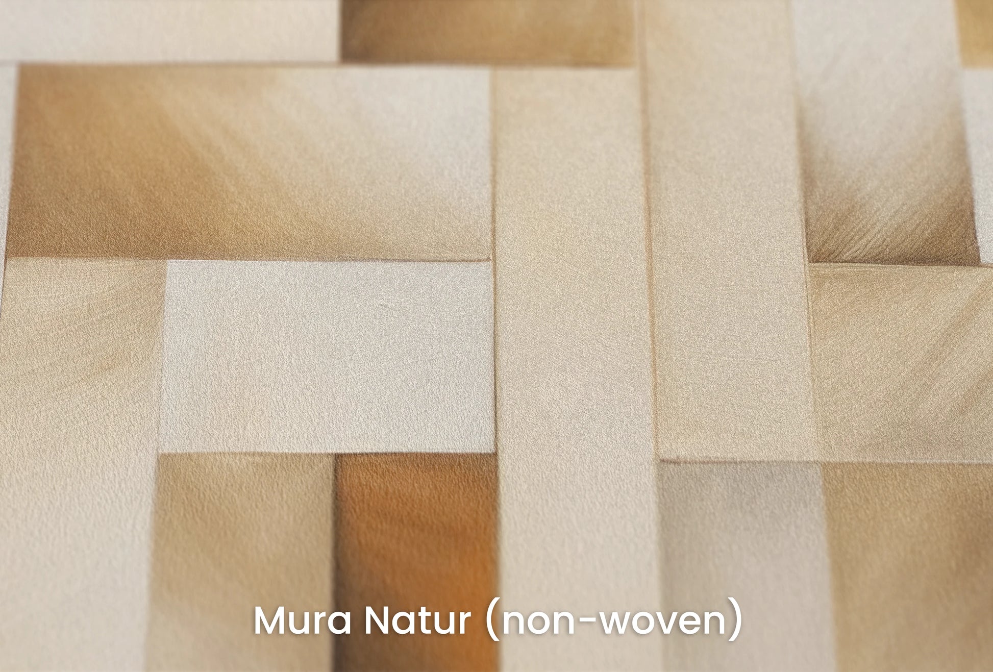 Zbliżenie na artystyczną fototapetę o nazwie Triangular Fade na podłożu Mura Natur (non-woven) - naturalne i ekologiczne podłoże.